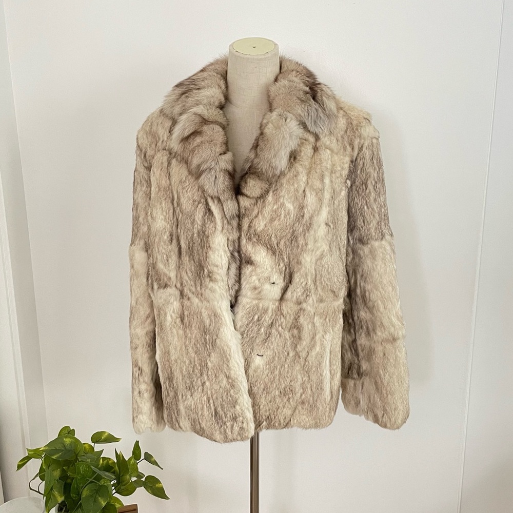 Rabbit fur coat